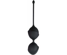 EasyToys Juodas Kegel Double Training Balls - Anatomical Silicone System
