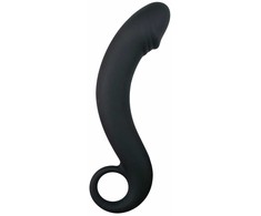 TOYZ4LOVERS Silicone Juodas Anal Massager Curved Prostate Model