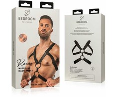 Rocco Bondage Adjustable Faux Leather Harness Juodas - Unisex Fit