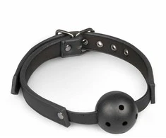 Easytoys Knebel-Ball Gag Su PVC kamuoliuku - Juodas