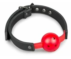 Easytoys Knebel-Ball Gag Su PVC kamuoliuku - Raudona