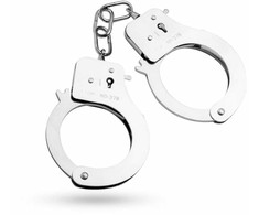 Ouch! Adjustable Metal Cuffs Sidabrinis - Secure Restraint System