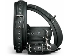 Easytoys Rankų ir šlaunų rankogaliai, skirti bdsm vergavimui