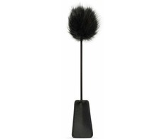 EasyToys 2-in-1 Juodas Dual-Ended Feather Tickler &amp; Whip 39 cm