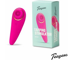 Pink Rožinė Teazers Tapping Intimate Stimulator, 6 Modes, Atsparus vandeniui, USB, 24mm, Rožinė