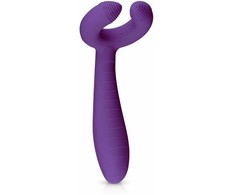 EasyToys Couples Vibrator Violetinė - Dual Motor Flexible Ring &amp; Shaft