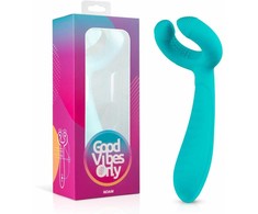 Noam Dual-Ended Rechargeable Intimate Device for Couples, Atsparus vandeniui, Juodas
