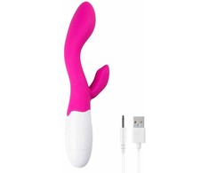 Pink Rožinė Easytoys Lily 2.0 Rechargeable Dual-Action Vibrator Rožinė