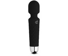 EasyToys Mini Wand Vibratorius - Juodas