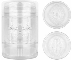 FPPR Double-Sided Transparent Intimate Device - Compact Dual Entry Sleeve