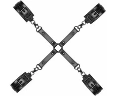 EasyToys Hog Tie Restraint System Faux Leather Juodas Universal Fit