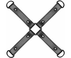 EasyToys Hog Tie Restraint System Faux Leather Juodas Universal Fit