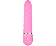 Pink Rožinė Love Diamond Rožinė Multi-Texture Intimate Device - Compact Size