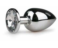 Rimba Aliuminio Intimate Plug with Large Crystal - Medium Size