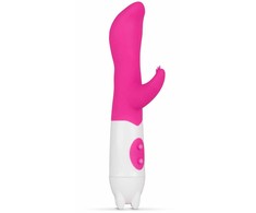 Pink Rožinė Petite Piper 7-Mode Rožinė Silicone Intimate Device 18cm Atsparus vandeniui