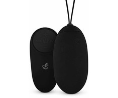 Easytoys XL Remote-Controlled Vibrating Silicone Egg Juodas
