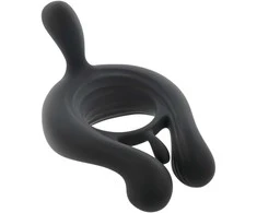 Evolved Playboy Pleasure - Triple Play Cockring Juodas