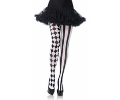 Boland Traciks Leg Avenue Harlequin Tights Juodas/Baltas One Size Nylon Patterned