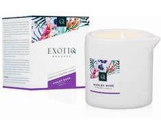Exotiq Massage Candle Violet Rose 200g - Aromatic Body Care Wax