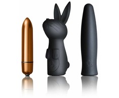 Rocks Off Silhouette Dark Desires Set - Intimate Toy Collection, Juodas, 3 pcs