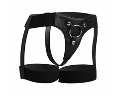 Xr Brands Strap U Bardot Adjustable Harness with Elastic Thigh Straps - Juodas
