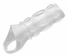 XR Brands Master Series Clear Enhancement Sleeve TPR 11.4cm