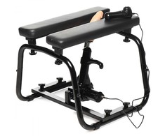 XR Brands Deluxe Bangin' Bench Juodas - Adjustable Intimate Machine Set
