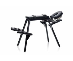 XR Brands Obedience Adjustable Steel Intimate Furniture Bench Juodas