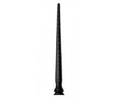XR Brands Master Series Tapered Silicone Tube 22/56 cm Flexible Juodas