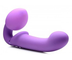 Rožinė XR Brands Ergo-Fit G-Pulse Dual-Ended Silicone Intimate System Rožinė