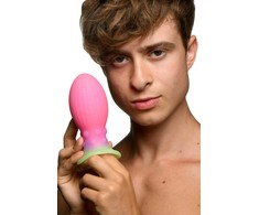 Xr Brands Creature Cocks Xeno Egg Silicone Glow-in-the-Dark Rožinė Medium