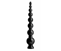 XR Brands Master Series Graduated Coiled Beads 48 cm Juodas