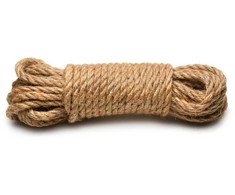 Xr Brands Tied Up Jute Bondage Rope 25ft (7.6m) - Natural Fiber, Coreless Design