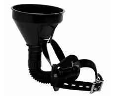 XR Brands Latrine Extreme Adjustable Funnel Gag System Juodas