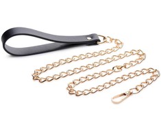 Xr Brands Master Series Chainline Premium Juodas-Gold Restraint Leash 90cm