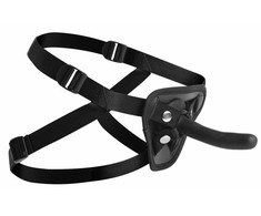 Xr Brands Pegged Silicone Intimate System with Adjustable Harness Juodas 5"
