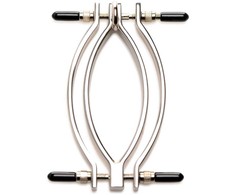 XR Brands Pussy Tugger Adjustable Intimate Clamp with PU Handle 848518046796