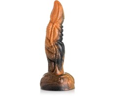 Xr Brands Oranžinis Ravager Silicone Intimate Tentacle Model - Marbled Raudona-Oranžinis, Waved Texture