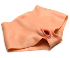 XR Brands Pussy Panties Silicone L - Intimate Wear with Dual Openings