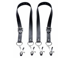 XR Brands Spread XL Adjustable Labia Belt - Juodas, Large Size