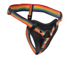 Pipedream Take the Rainbow Adjustable Universal Harness, Juodas