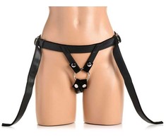 Xr Brands Velvet Kiss Premium Adjustable Strap-On Harness Juodas