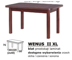 Drewmix Stalas medinis WENUS II XL