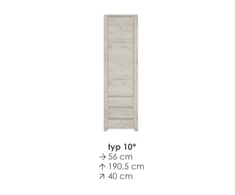 Extom ANGEL spinta su lentynomis typ 10