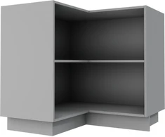 Extom Kampinė pastatoma spintelė Sidabrinis D12 90