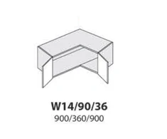 Extom Pakabinama spintelė Sidabrinis W14 90 36