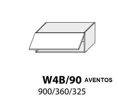 Extom Pakabinama spintelė Sidabrinis W4B 90 AV
