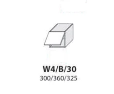 Extom Pakabinama spintelė Sidabrinis W4B 30