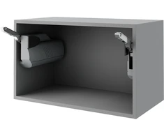 Extom Pakabinama spintelė Sidabrinis W4B 60 AV