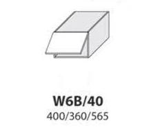 Extom Pakabinama spintelė Sidabrinis W6B 40